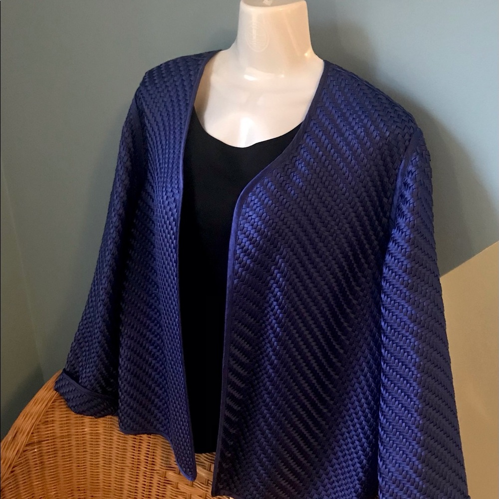Chico’s Beautiful Woven Lilac Jacket, Medium
